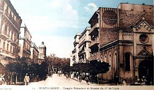 MOSTAGANEM - AVENUS 1ER DE LIGNE - TEMPLE PROTESTANT